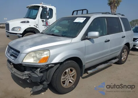 2003 Honda Pilot Ex-L из США, поврежденный, VIN 2HKYF18513H521436